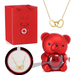Fabulove OSO ROSA ETERNA CON COLLAR - Quierox - Tienda Online