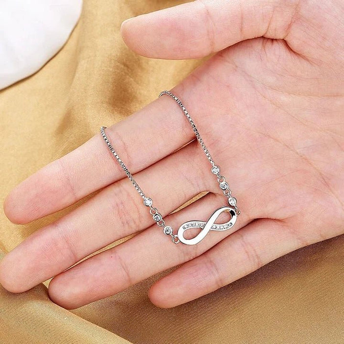 Fabulove PULSERA DE PLATA DE LEY "AMOR ETERNO" - Quierox - Tienda Online