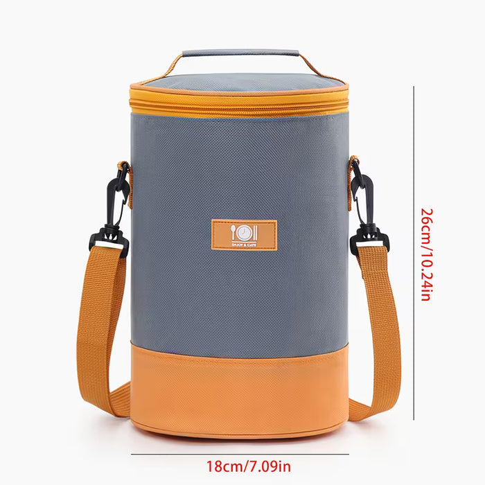 Bolsa térmica de gran capacidad ABAHUB - portátil con forro de aluminio para conservar frescura y calor