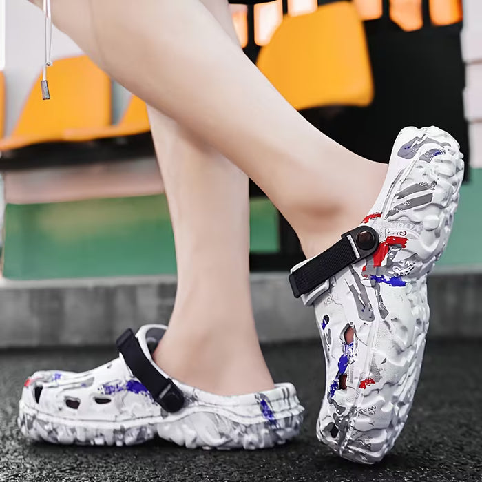 Zuecos para Hombres Talla Grande estampados