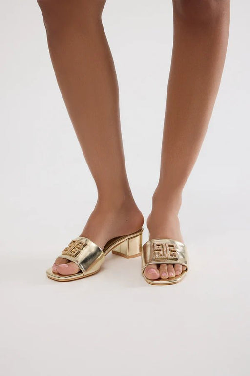 Fahion Nova Sandalias de tacón para rematar - Doradas - Quierox - Tienda Online