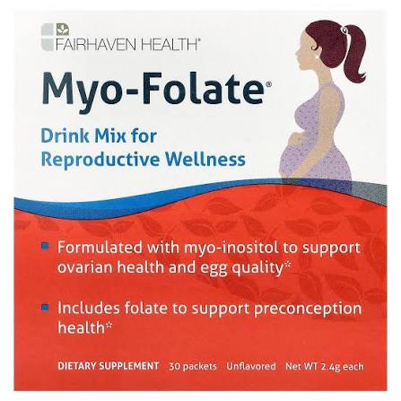 Fairhaven Health, Myo-Folate, Mezcla para bebida para el bienestar reproductivo, Sin sabor, 30 sobres - Quierox - Tienda Online