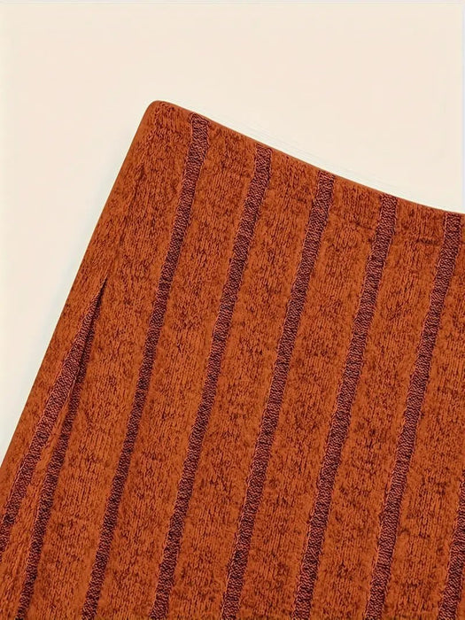 Falda Casual De Cintura Alta Y Ajustada Por Debajo De La Rodilla - Quierox - Tienda Online