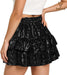 Falda de lentejuelas para mujer, brillante, elástica, de cintura alta - Quierox - Tienda Online