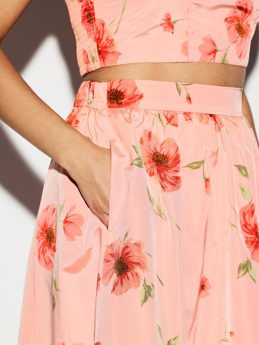 Falda midi de tafetán de cintura alta The Occasion by Old Navy - Quierox - Tienda Online