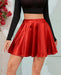 Falda mini plisada brillante Brezzistaxs, falda skater metalizada - Quierox - Tienda Online