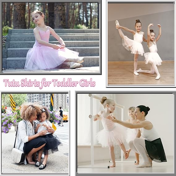 Faldas tutús de 3 capas de tul para niñas pequeñas, vestidos de princesa - Quierox - Tienda Online