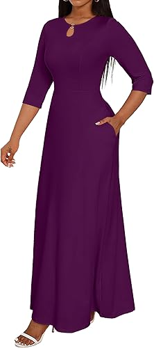 FANDEE Vestido largo para mujer, casual, estilo bohemio - Quierox - Tienda Online