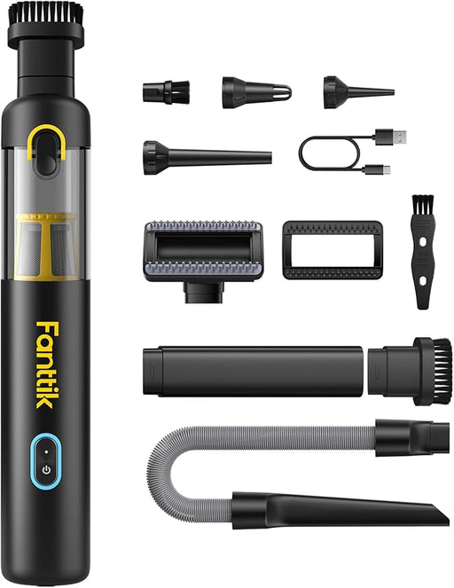 Fanttik Slim V8 APEX - Aspiradora portátil 4 en 1 con potencia de succión de 19000 pa, carga tipo C, 2 modos de succión - Quierox - Tienda Online
