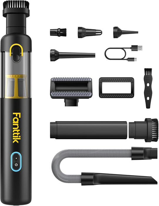 Fanttik Slim V8 APEX - Aspiradora portátil 4 en 1 con potencia de succión de 19000 pa, carga tipo C, 2 modos de succión - Quierox - Tienda Online