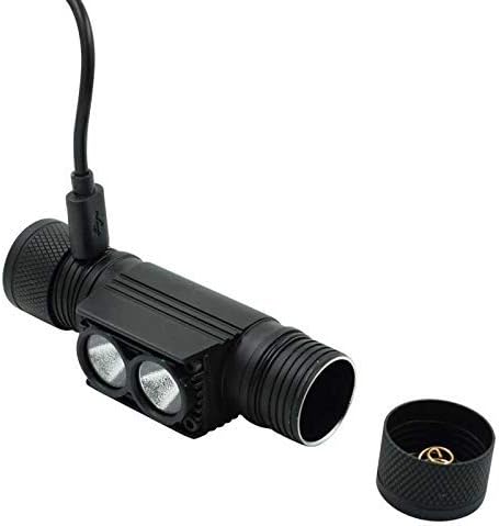 Faro LED Faro USB Recargable Impermeable Luz de cabeza Linterna de pesca - Quierox - Tienda Online