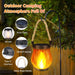 Farol solar de llama para exteriores, linternas al aire libre con efecto de llama - Quierox - Tienda Online