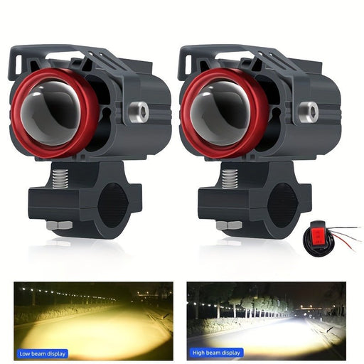 Faros antiniebla Faro auxiliar para motocicleta, bombillas LED, foco adicional para Moto - Quierox - Tienda Online