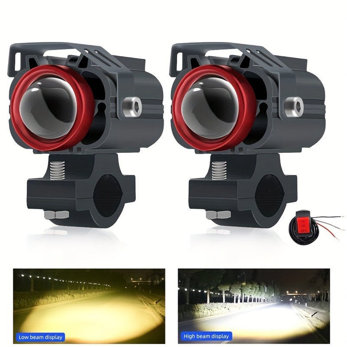 Faros antiniebla Faro auxiliar para motocicleta, bombillas LED, foco adicional para Moto - Quierox - Tienda Online