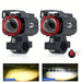 Faros antiniebla Faro auxiliar para motocicleta, bombillas LED, foco adicional para Moto - Quierox - Tienda Online