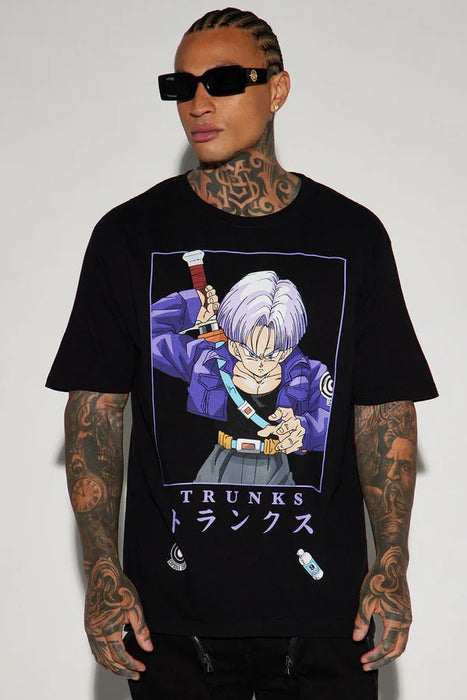 Fashion Nova Camiseta de manga corta extragrande de Trunks de Dragon Ball Z - Quierox - Tienda Online