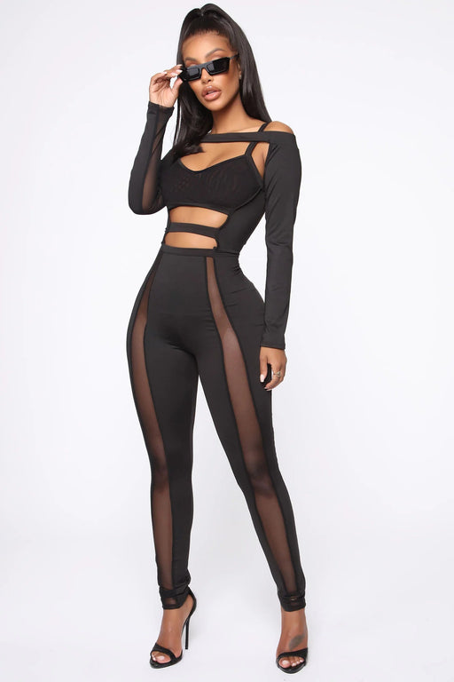 FASHION NOVA Cómo manejo ese mono de malla - Negro - Quierox - Tienda Online