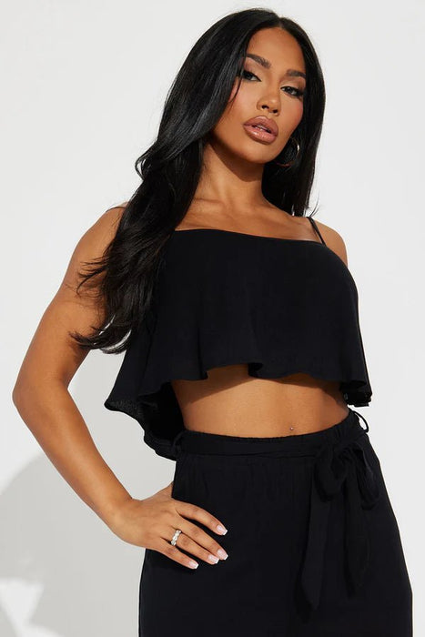 Fashion Nova Conjunto de pantalón Here Thriving - Negro - Quierox - Tienda Online