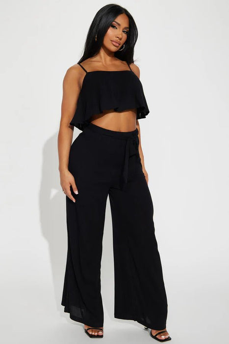 Fashion Nova Conjunto de pantalón Here Thriving - Negro - Quierox - Tienda Online