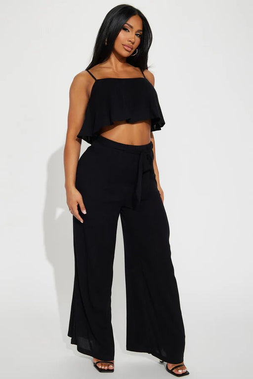 Fashion Nova Conjunto de pantalón Here Thriving - Negro - Quierox - Tienda Online