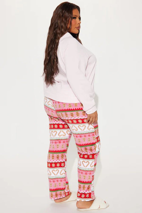 Fashion Nova Conjunto de pijama de peluche de jengibre Oh Snap - Rosa/combinación - Quierox - Tienda Online