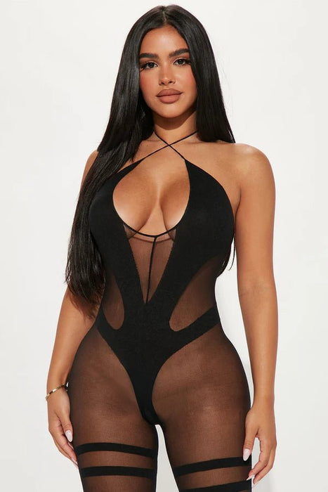 Fashion Nova Media De Cuerpo Provocative Queen Sheer - Negro - Quierox - Tienda Online