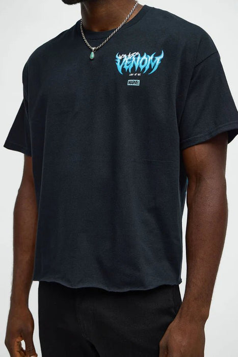 Fashion Nova Men Camisa De Manga Corta Venom Along Came A Spider Boxy - Negro - Quierox - Tienda Online