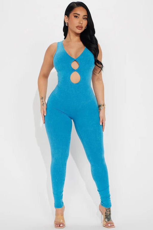 Fashion Nova Mono con lavado mineral Jasmine - Azul - Quierox - Tienda Online
