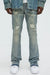 Fashion Nova Pantalón De Mezclilla Stacked Skinny Flare On My Bling Distressed - Deslavado - Quierox - Tienda Online