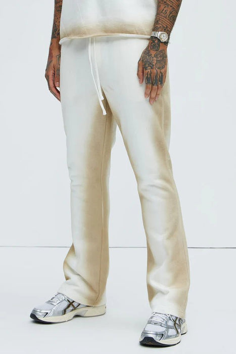 Fashion Nova Pantalón Deportivo Tyson Blurred Lines Skinny Flare - Crema - Quierox - Tienda Online
