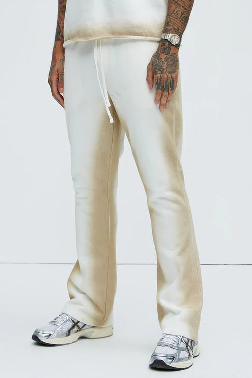 Fashion Nova Pantalón Deportivo Tyson Blurred Lines Skinny Flare - Crema - Quierox - Tienda Online