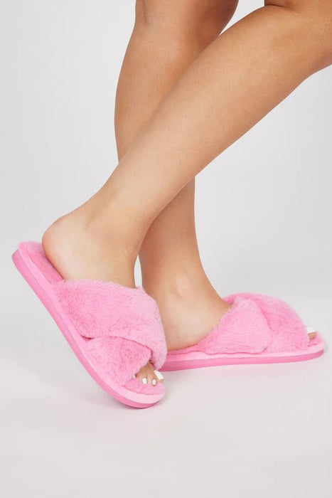 FASHION NOVA Pantuflas listas para estar cómodas - Rosa - Quierox - Tienda Online