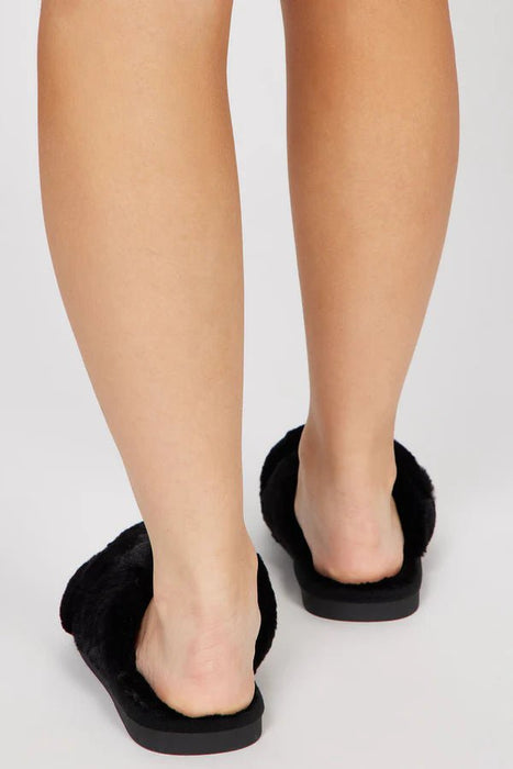 Fashion Nova Pantuflas Ready To Be Comfy - Negro - Quierox - Tienda Online