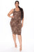 Fashion Nova Vestido midi estampado Day Out - Leopardo - Quierox - Tienda Online