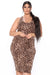 Fashion Nova Vestido midi estampado Day Out - Leopardo - Quierox - Tienda Online