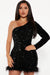 FASHION NOVA Vestido Mini Lentejuela Giada - Negro - Quierox - Tienda Online