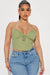 FASHIONNOVA Blusa de lino My Way - Verde - Quierox - Tienda Online