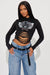 FASHIONNOVA Camiseta con capucha para bebé "Vive Rápido" con alas de ángel - Negra - Quierox - Tienda Online