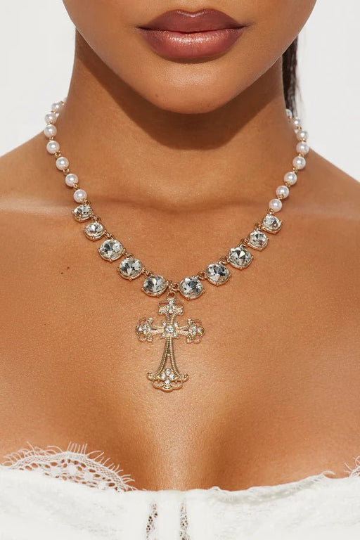 FASHIONNOVA Collar Be Forgiven - Dorado - Quierox - Tienda Online