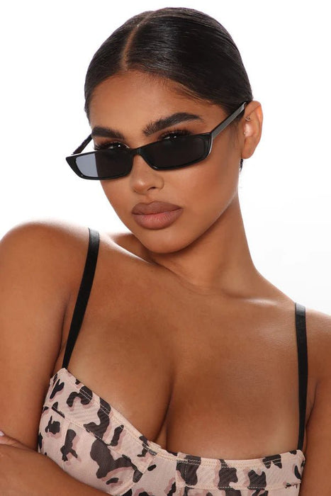 FASHIONNOVA Gafas De Sol Fly Me Out - Humo Negro - Quierox - Tienda Online
