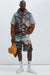 FASHIONNOVA MEN Camisa Karl Tapestry - Multicolor - Quierox - Tienda Online