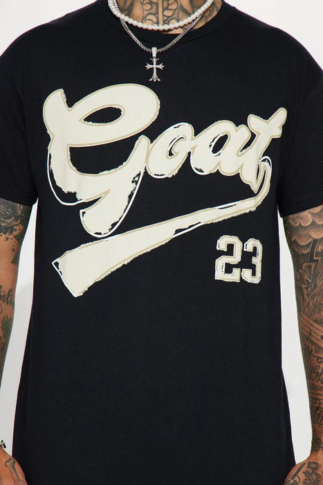 FASHIONNOVA MEN Camiseta de manga corta Baseball Goat - Negra - Quierox - Tienda Online