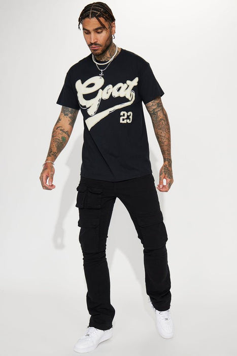 FASHIONNOVA MEN Camiseta de manga corta Baseball Goat - Negra - Quierox - Tienda Online