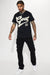 FASHIONNOVA MEN Camiseta de manga corta Baseball Goat - Negra - Quierox - Tienda Online