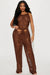 FASHIONNOVA Mono playero de crochet Delilah - Chocolate - Quierox - Tienda Online