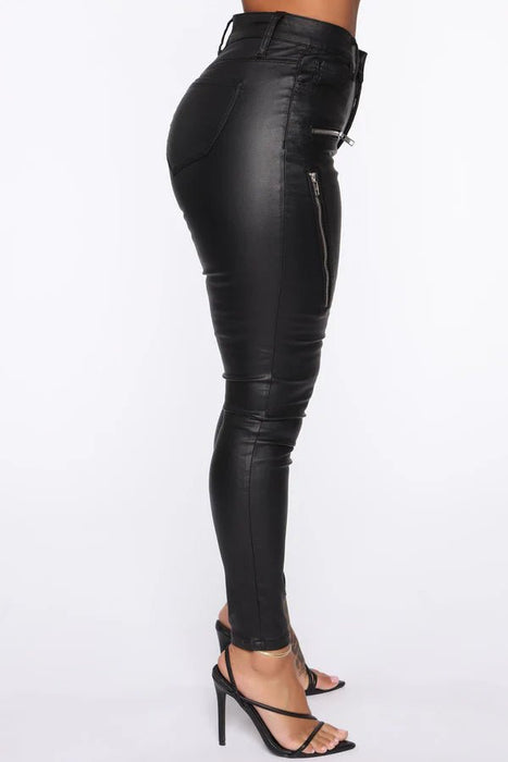 FASHIONNOVA Pantalón Caliente Skinny - Negro - Quierox - Tienda Online