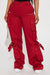 FASHIONNOVA Pantalón Don't Need Your Approval Cargo - Rojo Ladrillo - Quierox - Tienda Online