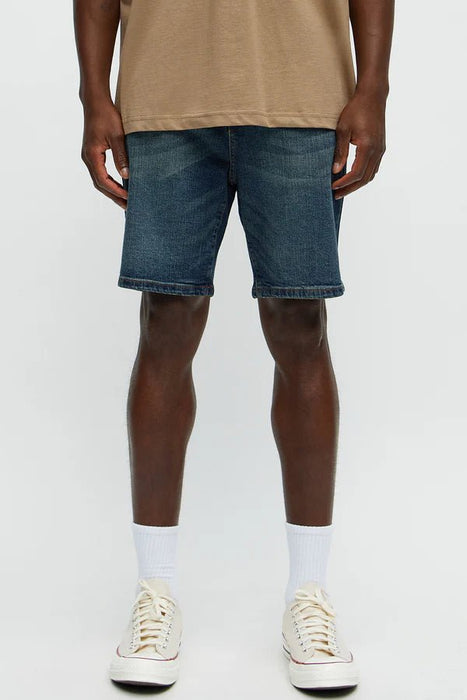 FASHIONNOVA Short De Mezclilla Cornell Slim - Deslavado Antiguo Azul - Quierox - Tienda Online