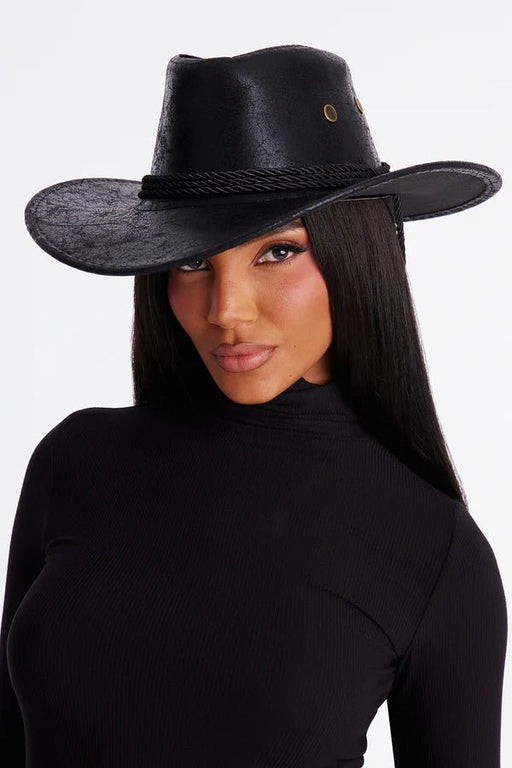 FASHIONNOVA Sombrero de vaquero Trail Blazer - Negro - Quierox - Tienda Online