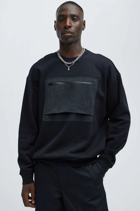 FASHIONNOVA Sudadera LA Front Crewneck - Negro - Quierox - Tienda Online